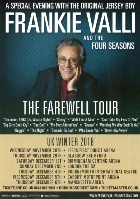 Frankie Valli at Wang Theatre