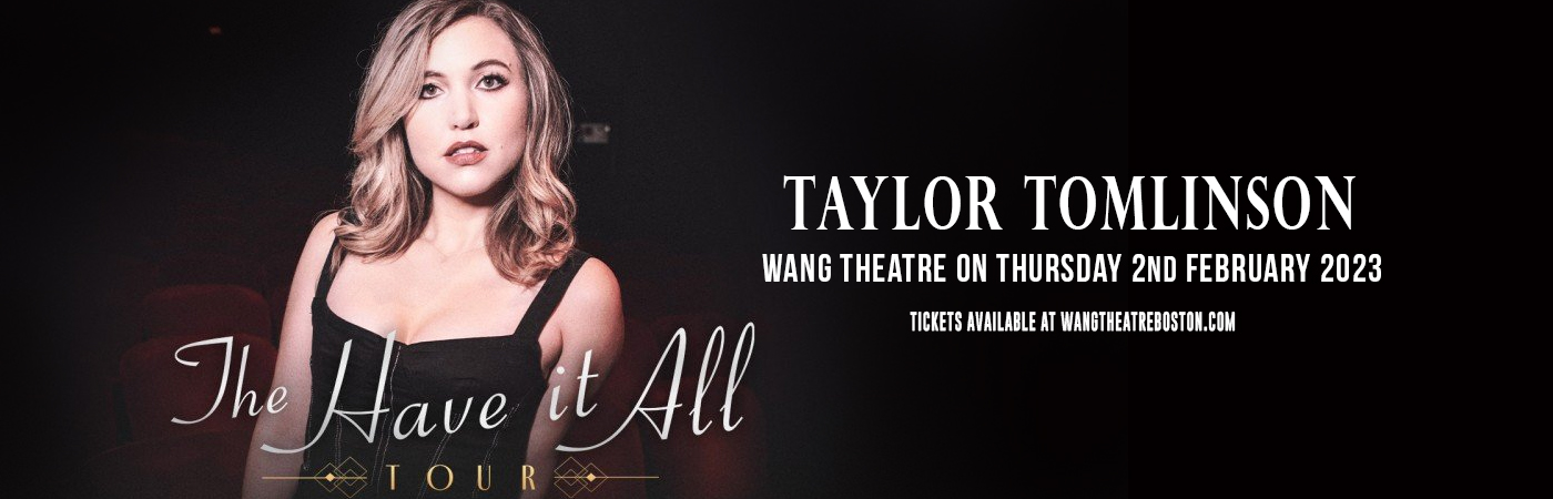 Taylor Tomlinson at Wang Theatre